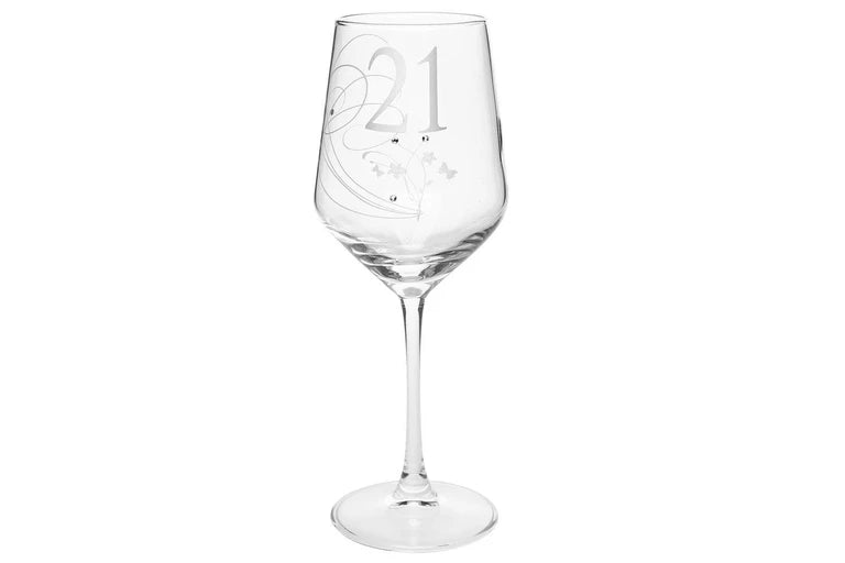 21st birthday Glass