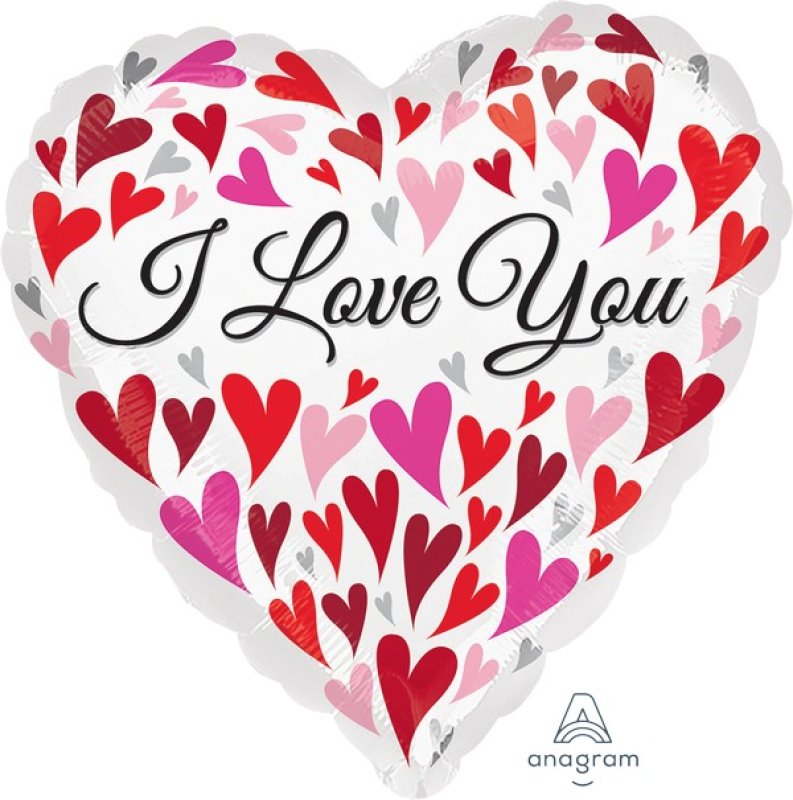 I Love You Happy Hearts Balloon