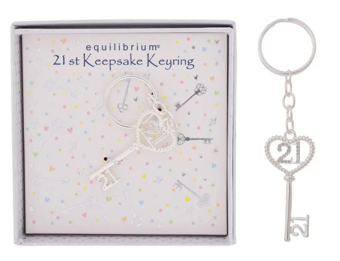 21St Birthday Keyring