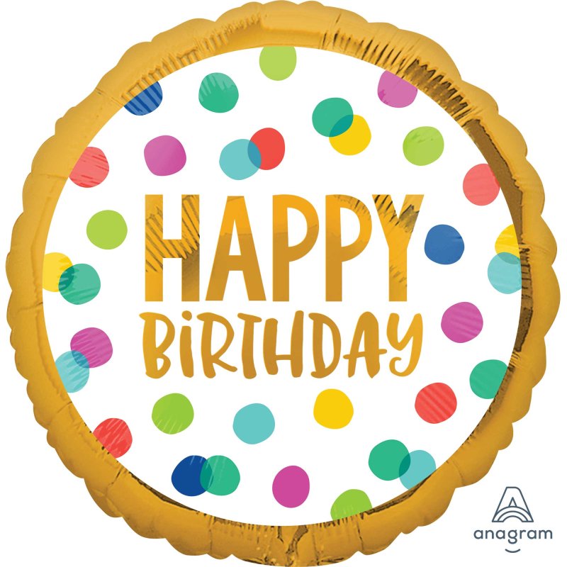 Happy Birthday Dots balloon