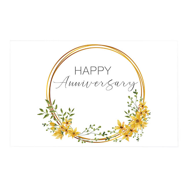 Happy Anniversary Yellow Card