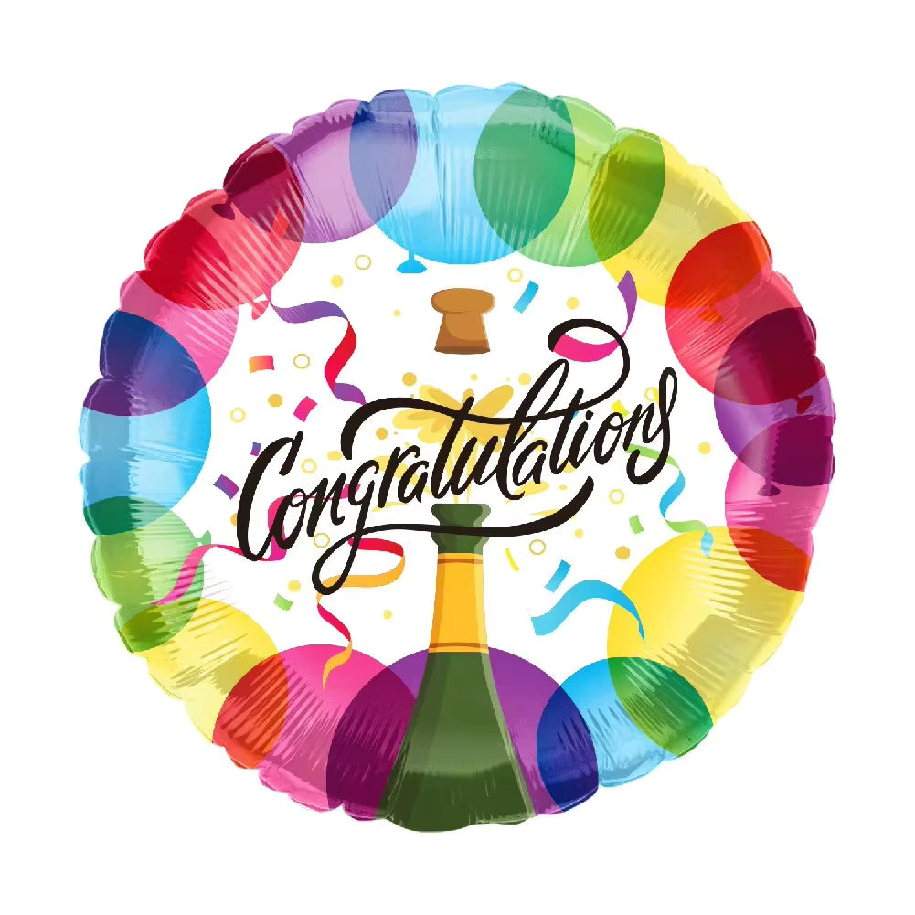 'Congratulations' Champagne Bottle Balloon