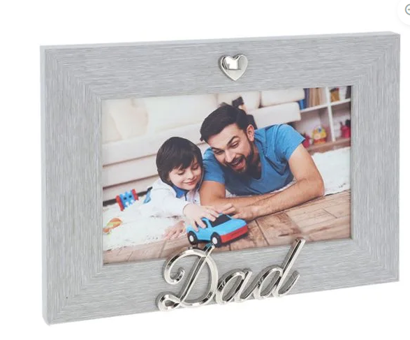Silver Heart Dad Frame 6X4