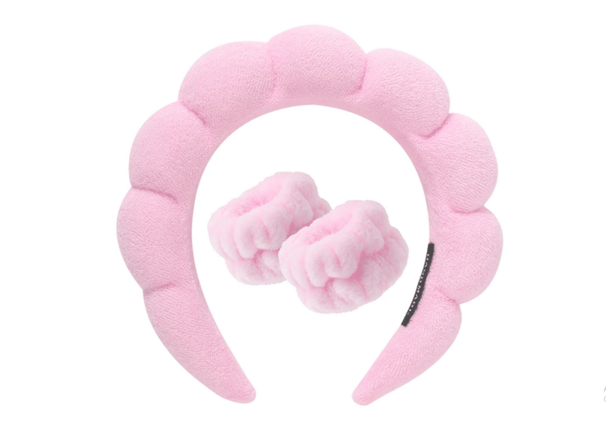 Washing Headband/ Wrist Pink
