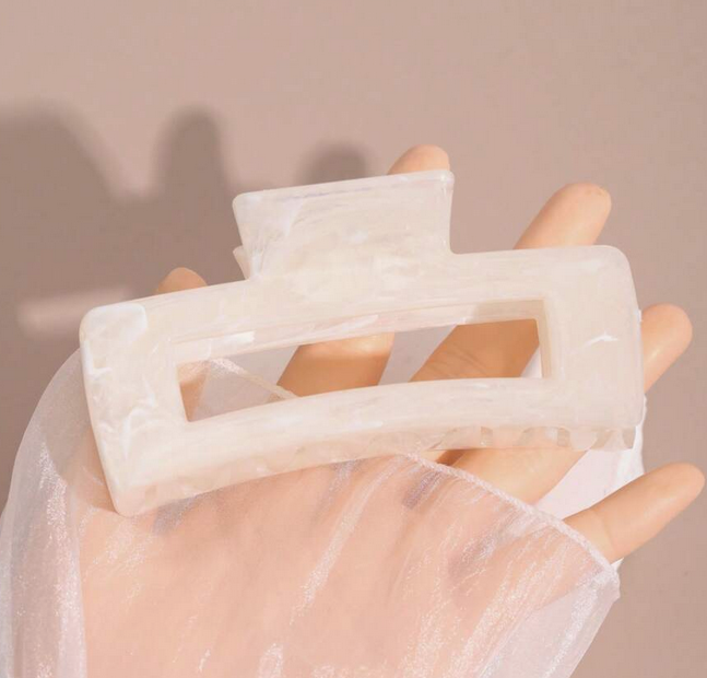 Hair Clip- White Ombre