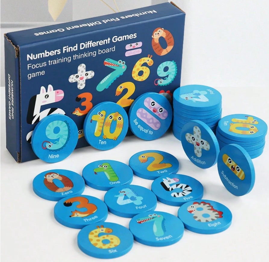 Kids Dinosaur Number Memory Game