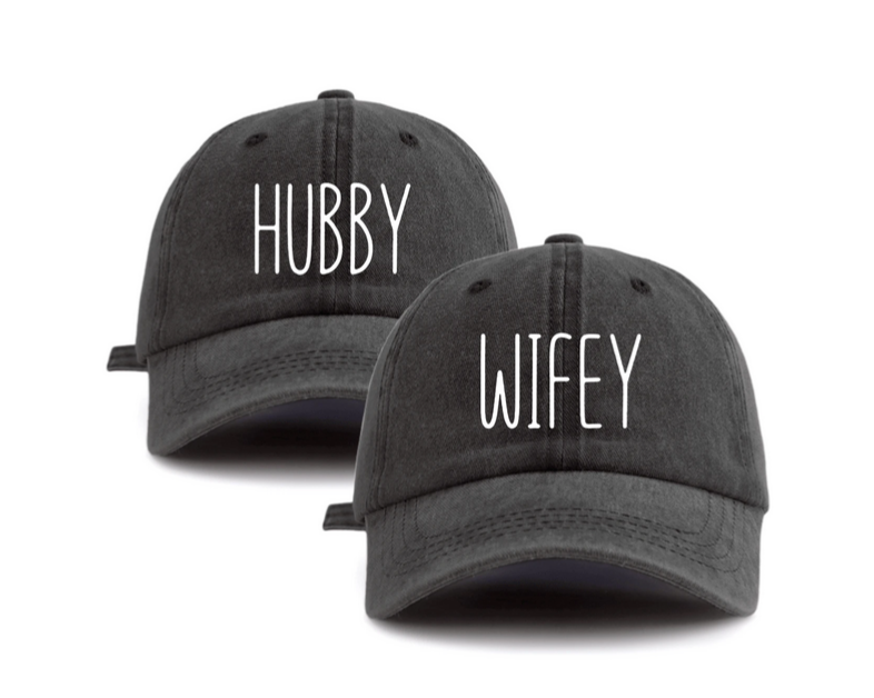 Matching 'Hubby and Wifey' Cap