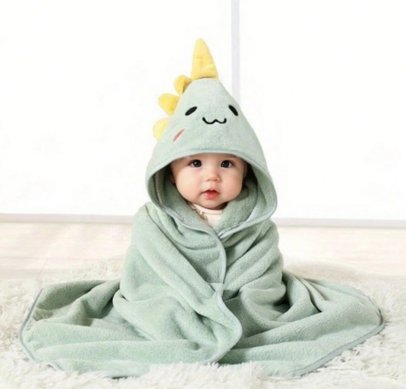 Baby Hooded Bath Towel Dinosaur