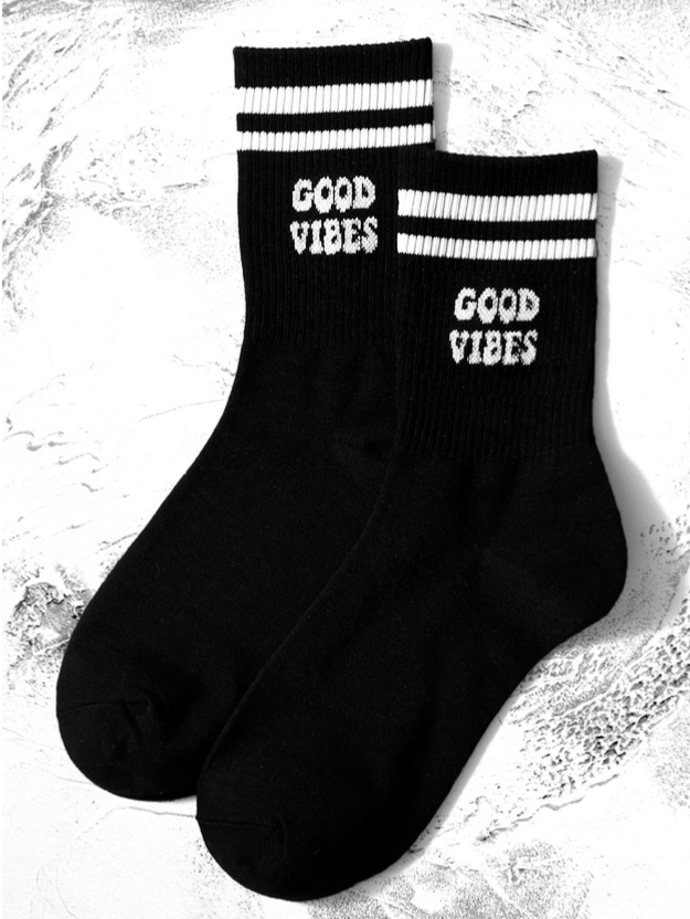 'Good Vibes' Women's Mid Socks