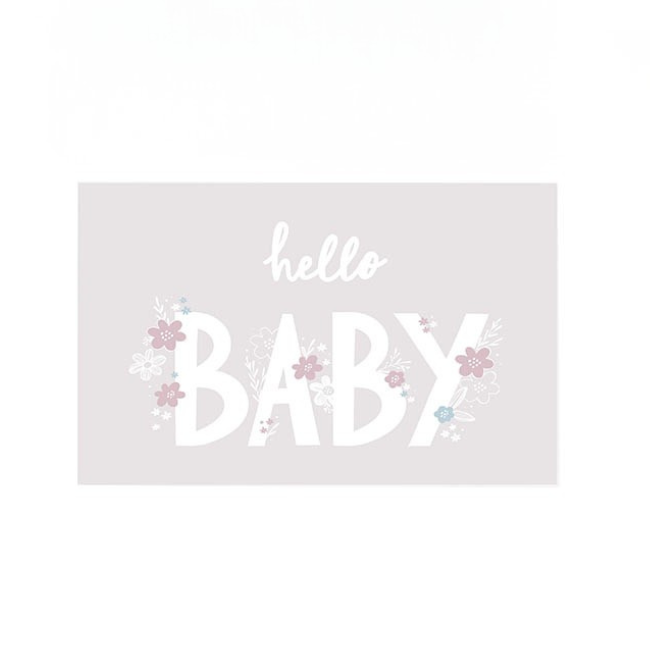 Hello Baby Pink Card