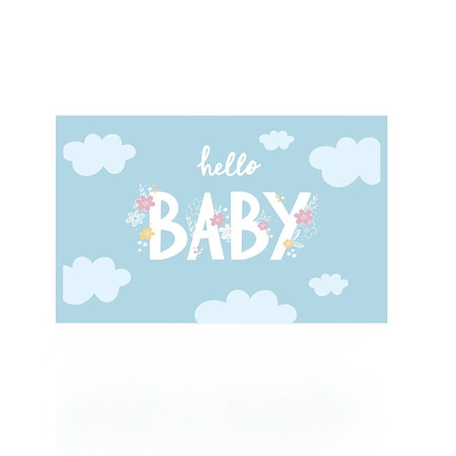 Hello Baby Blue Card
