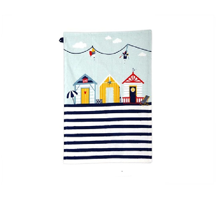 Tea Towel – Beach Huts Design