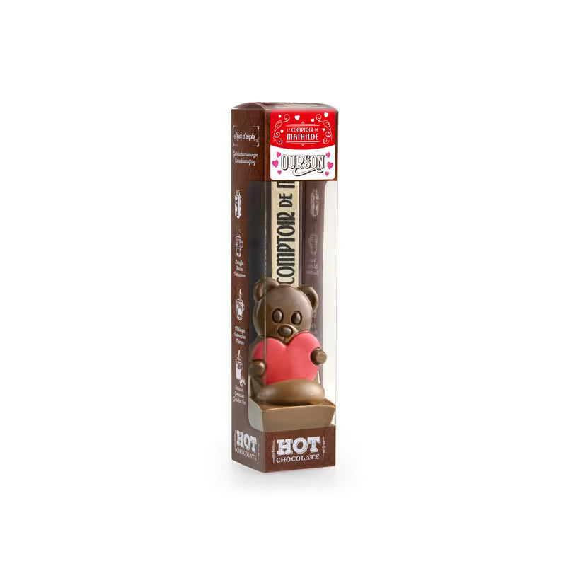 Hot Chocolate Spoon teddy bear with heart 30G