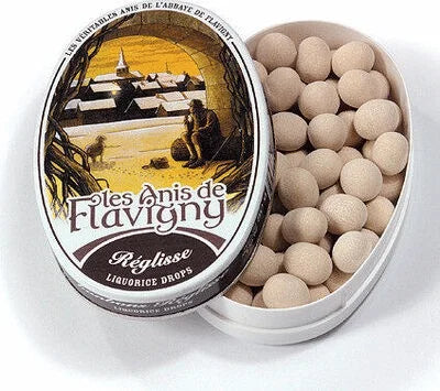 Anis de Flavigny Liquorice Lollies 50G